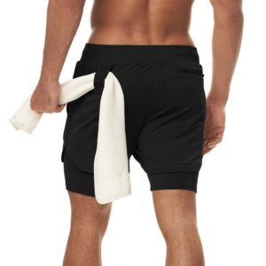 2 in 1 Breathable Workout Gym Shorts