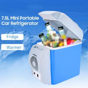 Portable 7.5L Mini Car Fridge 12V Cooler Warmer Travel Camping Road Trip Refrigerator