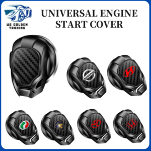 Car Engine Push Start Stop Button Cover with Car Logo